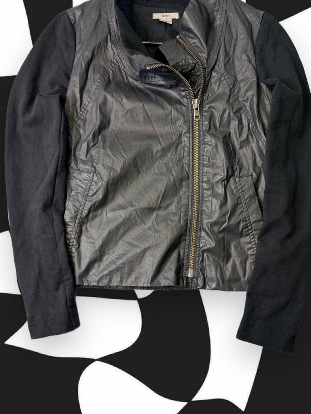 Helmut Lang black biker jacket